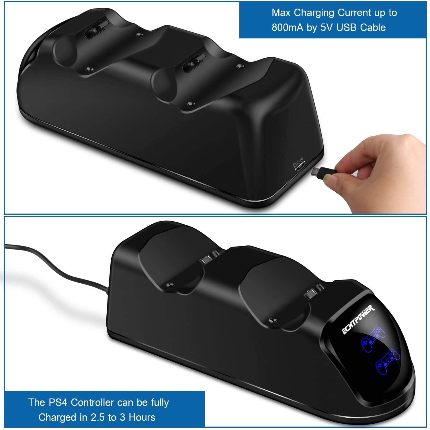 Διπλή Βάση Φόρτισης Dualshock Controller PS4 Sako